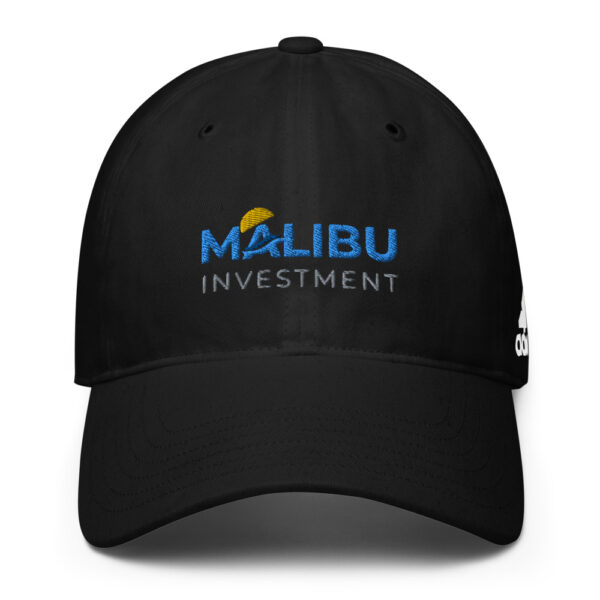 Black Malibu Investment baseball cap.