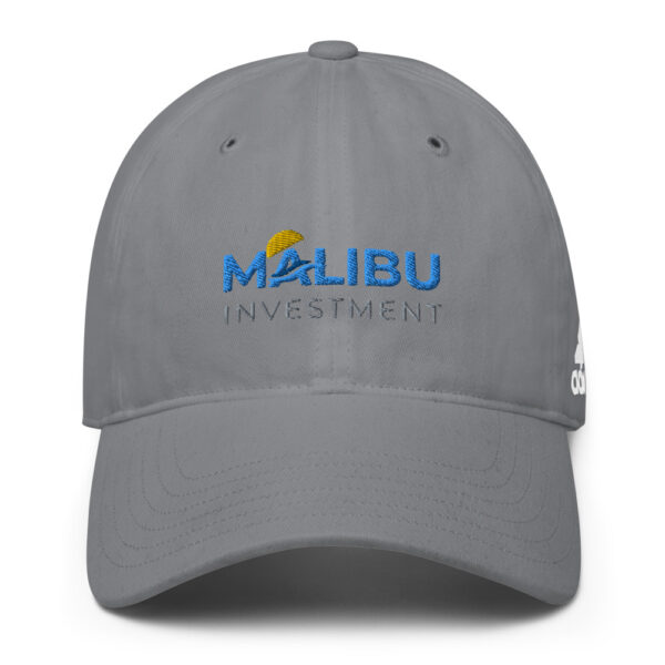 Grey Malibu Investment baseball cap.