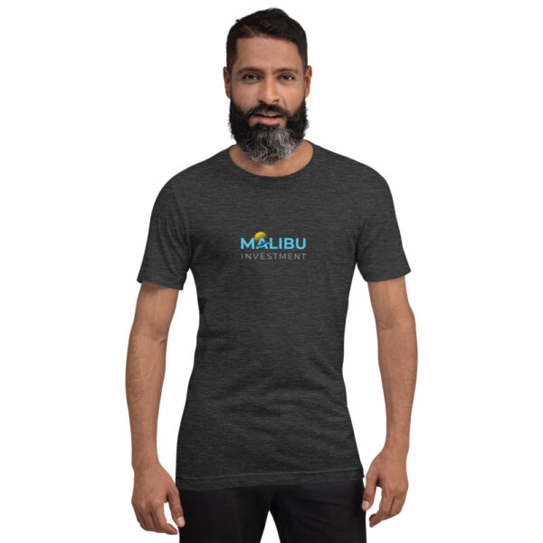 Man wearing Malibu Investment shirt.