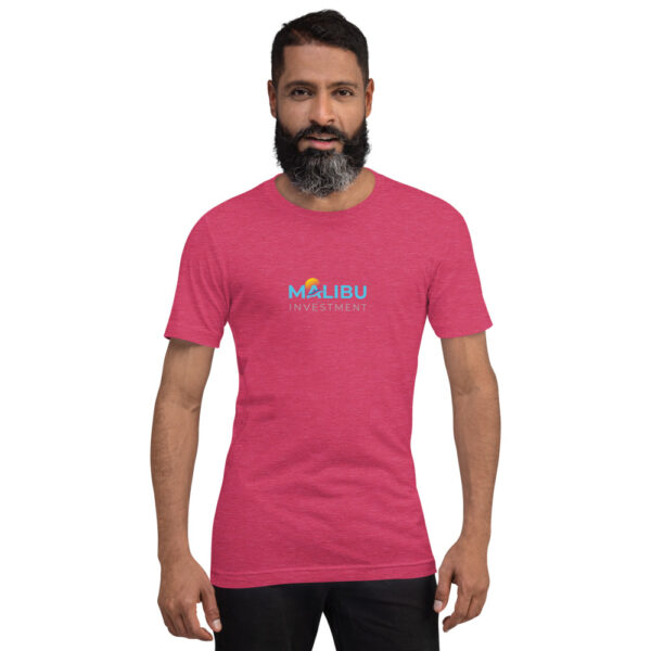 Man in Malibu Investment T-shirt.