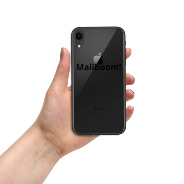 Black iPhone case: Malibu boom!